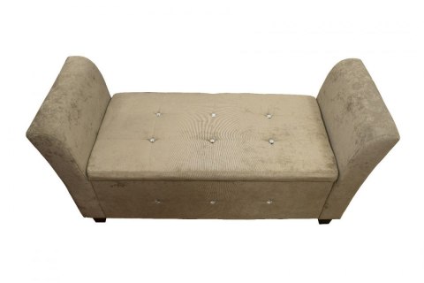 Sofa złota błyszcząca z oparciami Sofa złota błyszcząca z oparciami