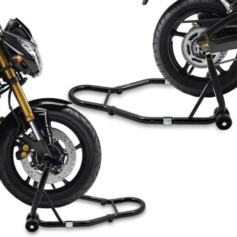 STOJAKI MOTOCYKLOWE PRZÓD I TYŁ UNIWERSALNE REGULOWANE SOLIDNE 250 KG STOJAKI MOTOCYKLOWE PRZÓD I TYŁ UNIWERSALNE REGULOWANE SOLIDNE 250 KG