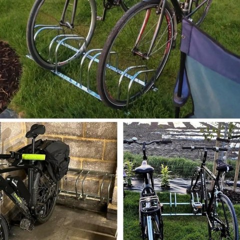 Stojak na 12 rowerów ocynkowany ścienny podłogowy odporny na korozję ip44