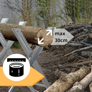 Stojak na Drewno do Cięcia Ocynkowany Wytrzymały 150kg