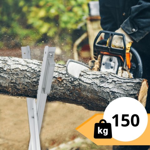 Stojak na Drewno do Cięcia Ocynkowany Wytrzymały 150kg