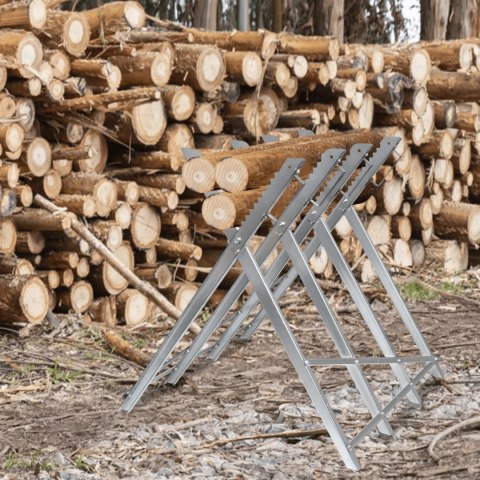 Stojak na Drewno do Cięcia Ocynkowany Wytrzymały 150kg