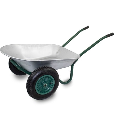 Taczka 100l stal ocynkowana koło pneumatyczne 40cm udźwig 150kg lekka 12kg Taczka 100l stal ocynkowana koło pneumatyczne 40cm udźwig 150kg lekka 12kg