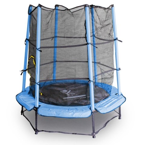 TRAMPOLINA DLA DZIECI 140 CM Z SIATKĄ ZABEZPIECZAJĄCĄ DO DOMU I OGRODU