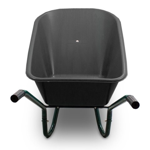Taczka ogrodowa 100L 250kg misa PVC czarne koło PU Taczka ogrodowa 100L 250kg misa PVC czarne koło PU