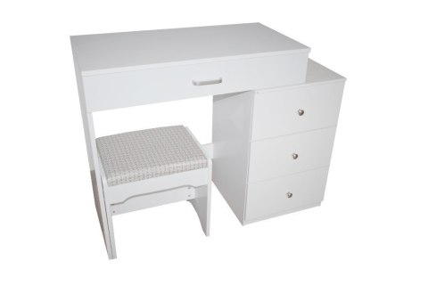 Toaletka kosmetyczna minimalistyczna biała Lustro Toaletka kosmetyczna minimalistyczna biała Lustro