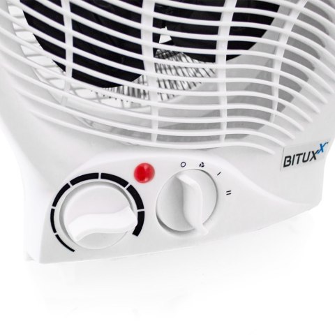 Wentylator grzewczy Bituxx 2000W z termostatem i ochroną przed upadkiem Wentylator grzewczy Bituxx 2000W z termostatem i ochroną przed upadkiem