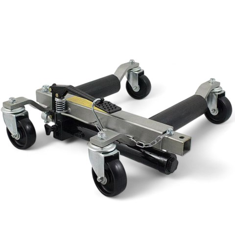 Wózki manewrowe pod koła z podnośnikiem hydraulicznym 4 szt. 680 kg Stalowe Wózki manewrowe pod koła z podnośnikiem hydraulicznym 4 szt. 680 kg Stalowe