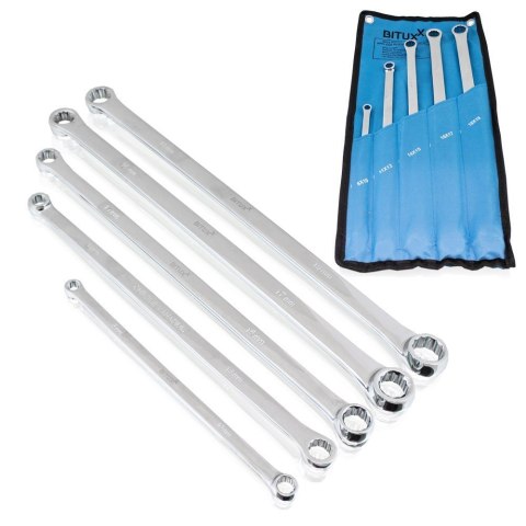 Zestaw Kluczy Oczkowych 233-410mm 8-19mm 5 Elementów Zestaw Kluczy Oczkowych 233-410mm 8-19mm 5 Elementów