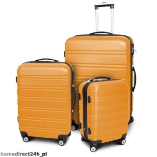 Zestaw walizek podróżnych ABS LINE Pomarańczowy