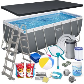 Kopia Basen ogrodowy stelażowy 412x201x122cm 18w1 Bestway 56456ND