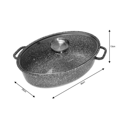 BRYTFANNA CERAMICZNA 38cm Z POKRYWĄ KLAUSBERG KB-7366 BRYTFANNA CERAMICZNA 38cm Z POKRYWĄ KLAUSBERG KB-7366
