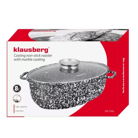 BRYTFANNA CERAMICZNA 38cm Z POKRYWĄ KLAUSBERG KB-7366 BRYTFANNA CERAMICZNA 38cm Z POKRYWĄ KLAUSBERG KB-7366
