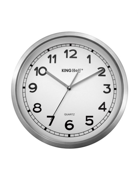 ZEGAR ŚCIENNY STALOWY 30cm MECHANIZM PŁYNĄCY KH-5025 ZEGAR ŚCIENNY STALOWY 30cm MECHANIZM PŁYNĄCY KH-5025