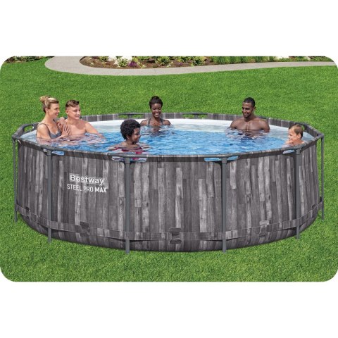 Basen ogrodowy stelażowy 366 x 100 cm 18w1 Bestway 5614X