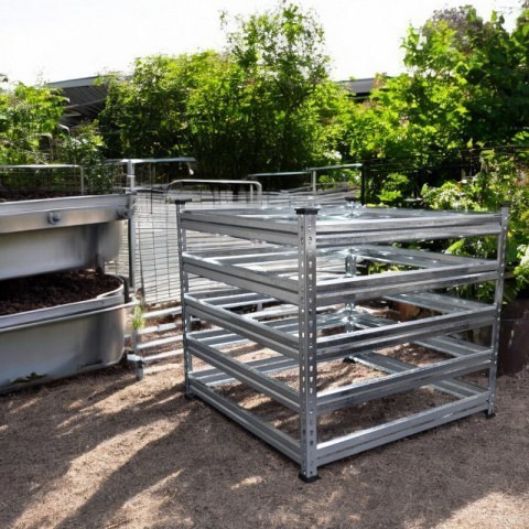 Kompostownik 90x90x93cm stal ocynkowana dużej pojemności Kompostownik 90x90x93cm stal ocynkowana dużej pojemności