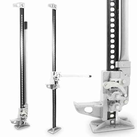 Podnośnik kolejowy lewarek farmerski 3t 132 cm stalowy do auta terenowego offroad Podnośnik kolejowy lewarek farmerski 3t 132 cm stalowy do auta terenowego offroad